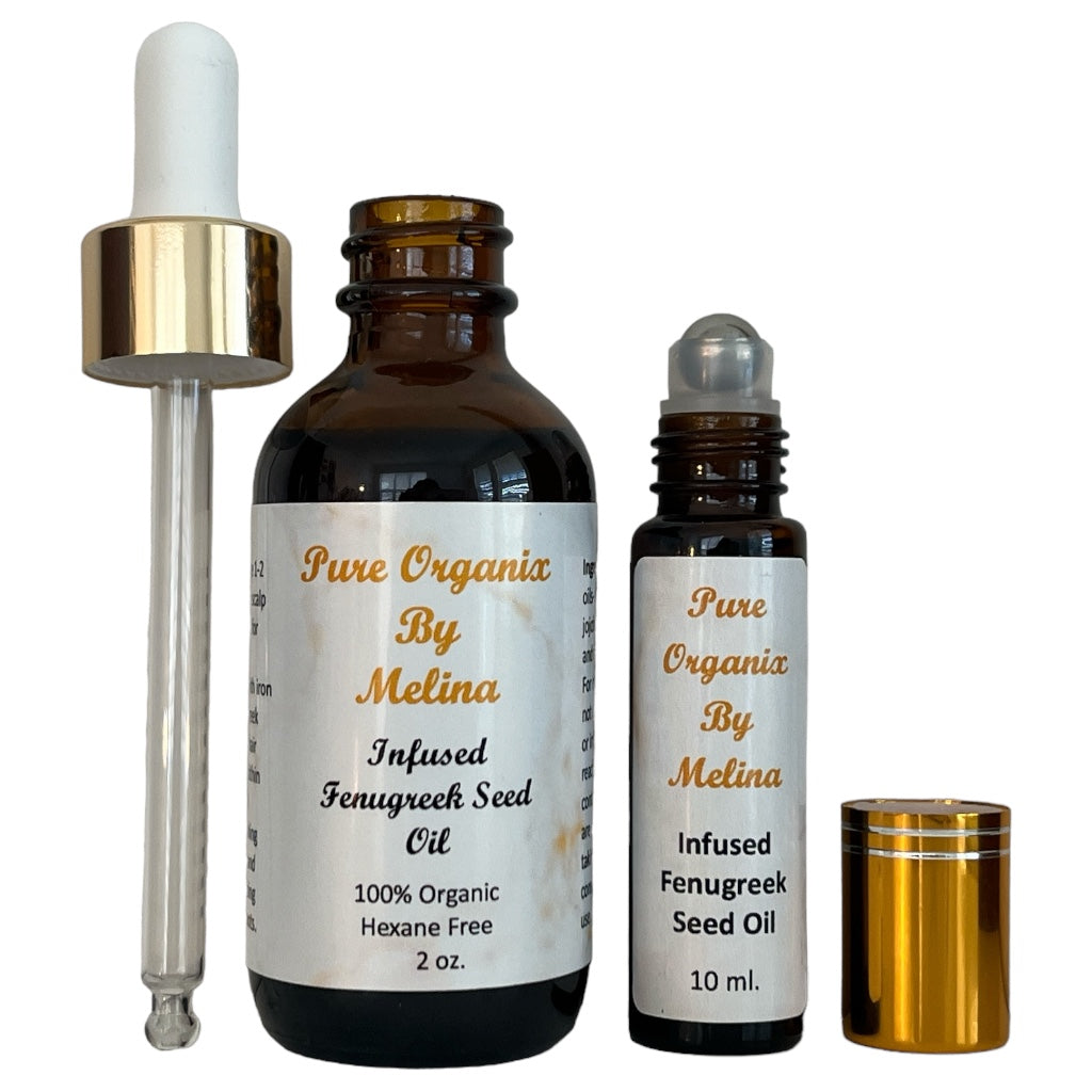 Infused Fenugreek Seed Oil – Dropper & Roll-on - Bundle