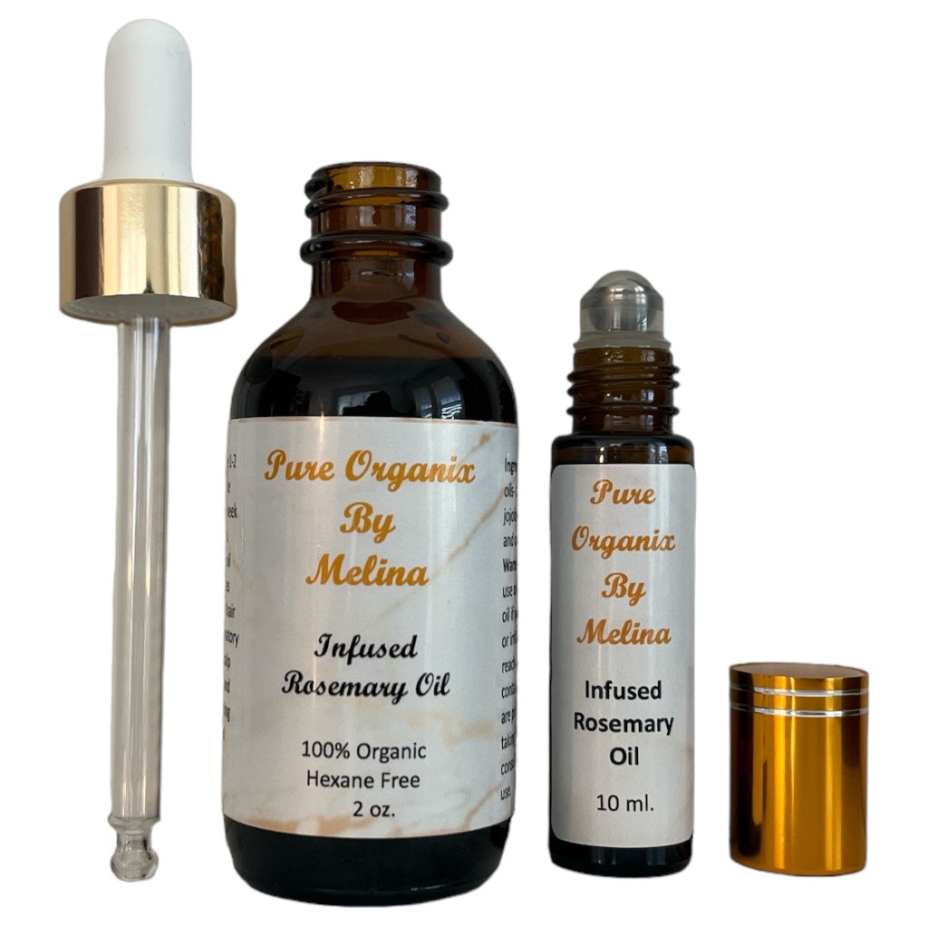 Infused Rosemary Oil - Dropper & Roll-on - Bundle