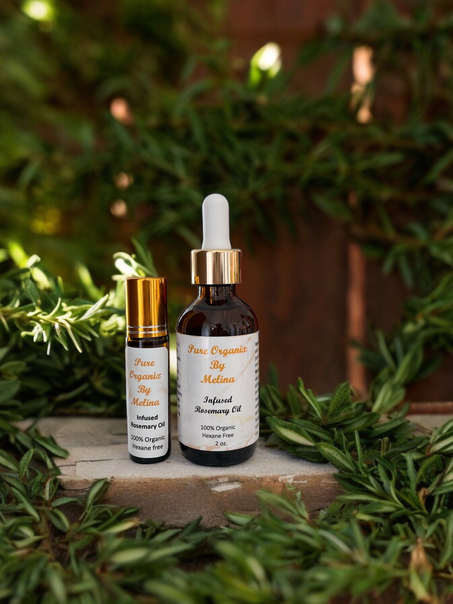 Infused Rosemary Oil - Dropper & Roll-on - Bundle